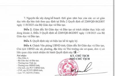 KHUNG KẾ HOẠCH NĂM HỌC